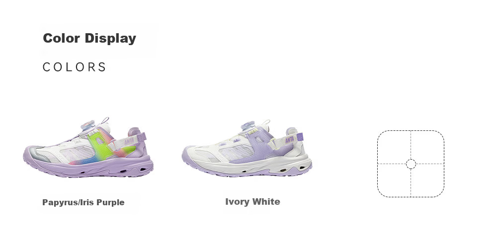 Anta Kids Sports Sandals Boys Big Kids 2026 Summer Breathable Lightweight Water Shoes PRO Beach Sandals A12626908 32